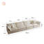 Canapé modulaire Free Combination, canapé modulaire confortable en chenille 4 places pour des sièges polyvalents et confortables-1074687801