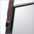 Hexagonal Wall Mirror with Leather Hanging Strap
