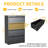 35.43"W 4 Drawer Metal Lateral File Cabinet with Lock for Home Office - A4/Letter/Legal Size-384984551