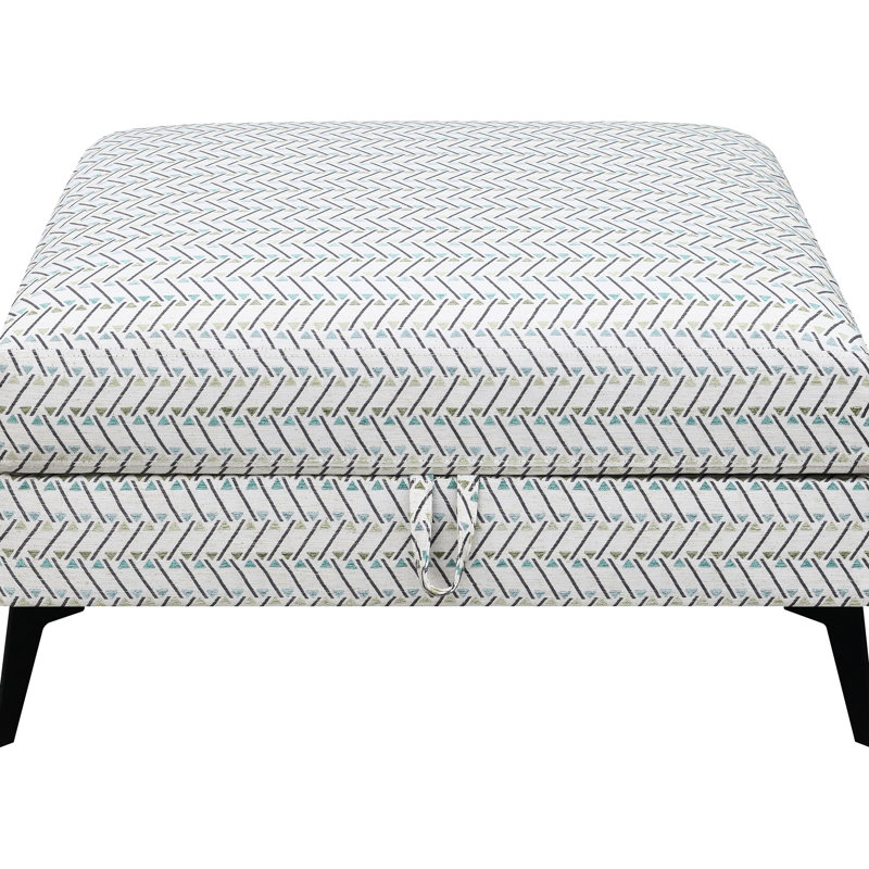 Rangement rembourré en gris et noir, pieds en métal profilés, compartiment dissimulé, bordure moderne pour décors intérieurs élégants et industriels