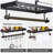 Metal Rectangle Wall Mounted Pot Rack