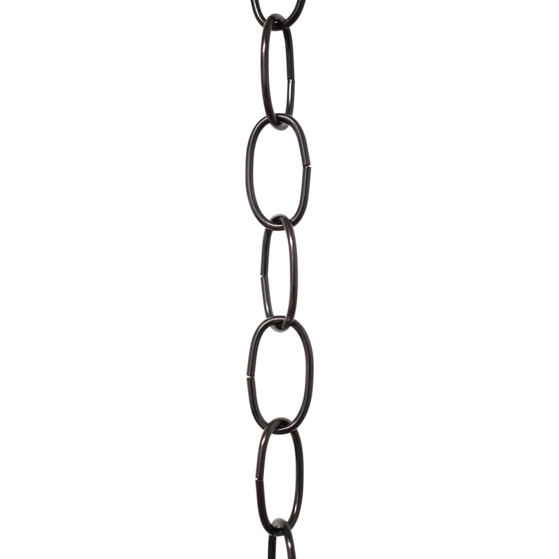 Lustre décoratif à chaînette standard ou chaîne cassée 10 pi, Noir