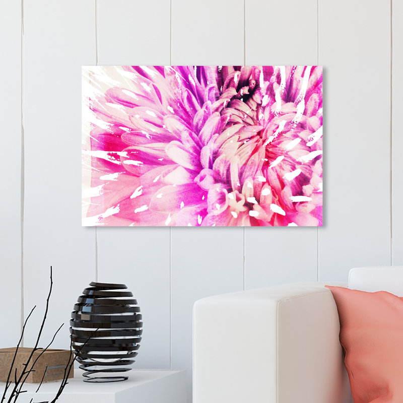 " Floral And Botanical Bloom Boom ", 10" H x 15" W x 1.5" D, Wrapped Canvas