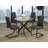 Gupton Round Glass Top Metal Base Dining Table-52794681-94489717