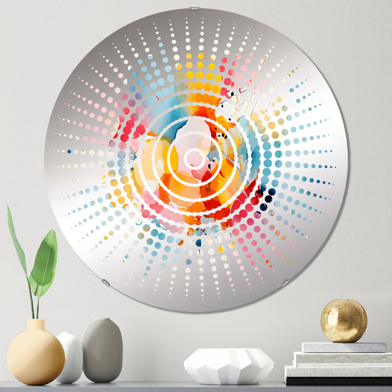 Antowan - Miroir mural Sun Circles, 23,6 po x 23,6 po