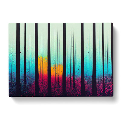 Splashed Forest Vol.7 Abstract - Wrapped Canvas