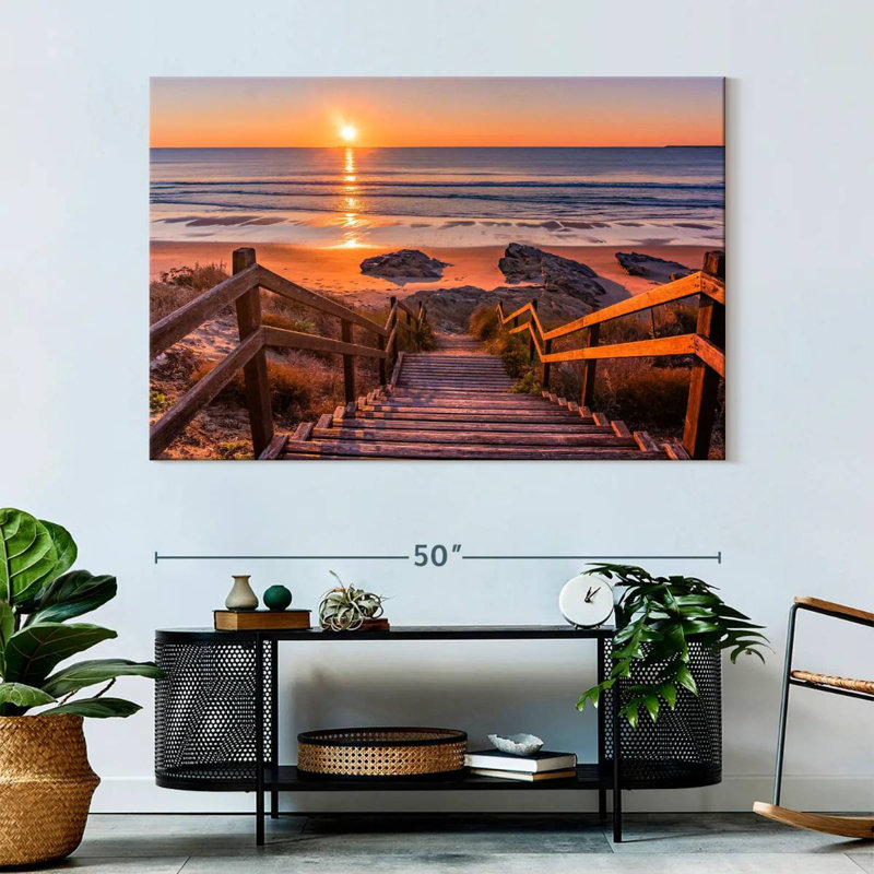 Stairs To Gillard Sunset, 34" H x 51" W