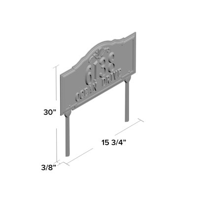 Gatewood Personalized Standard 2-Line Lawn Address Sign