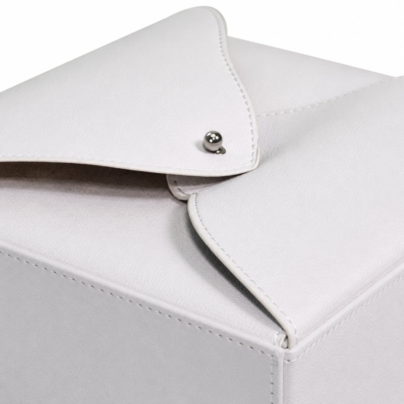 Boîte à bijoux en cuir pour elle, Blanc