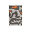 Tapis abstrait moderne en laine touffeté à la main gris, ivoire et orange Cloral-1077964515