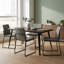 Metal Base Dining Table-185973086