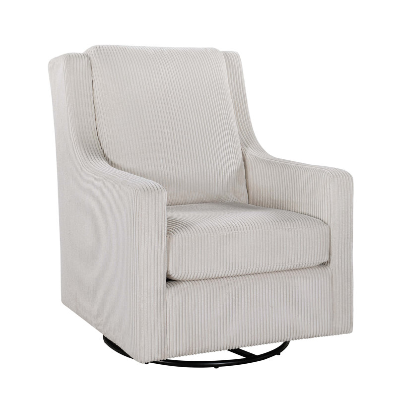 Chaise pivotante Openperro, Velours côtelé beige
