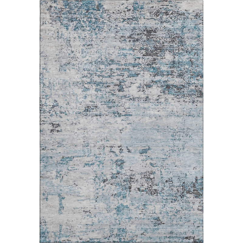 Premium Machine Washable Lubbers AMF1723 Modern Rug, Rectangle 2'6" x 3'10"