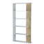 Bookcase Columbia, Double-Sided Bookcase With 5 Shelves, Divider Shelf, 90X25H180 Cm-1986788410