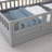 Twin Montessori Floor Bed With Door & Rails-825470838-825470836