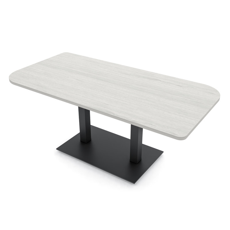 Table de conférence Ogren Duo, L 60 po x l 36 po, Sel Lakeland, Noir mat
