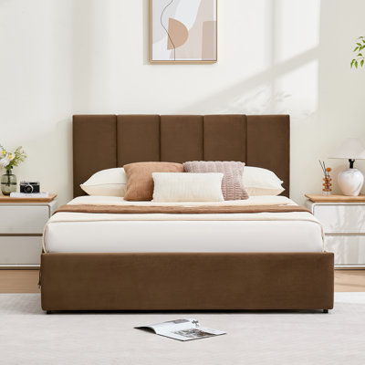 Juanetta Upholstered Platform Storage Bed With 4 Drawers