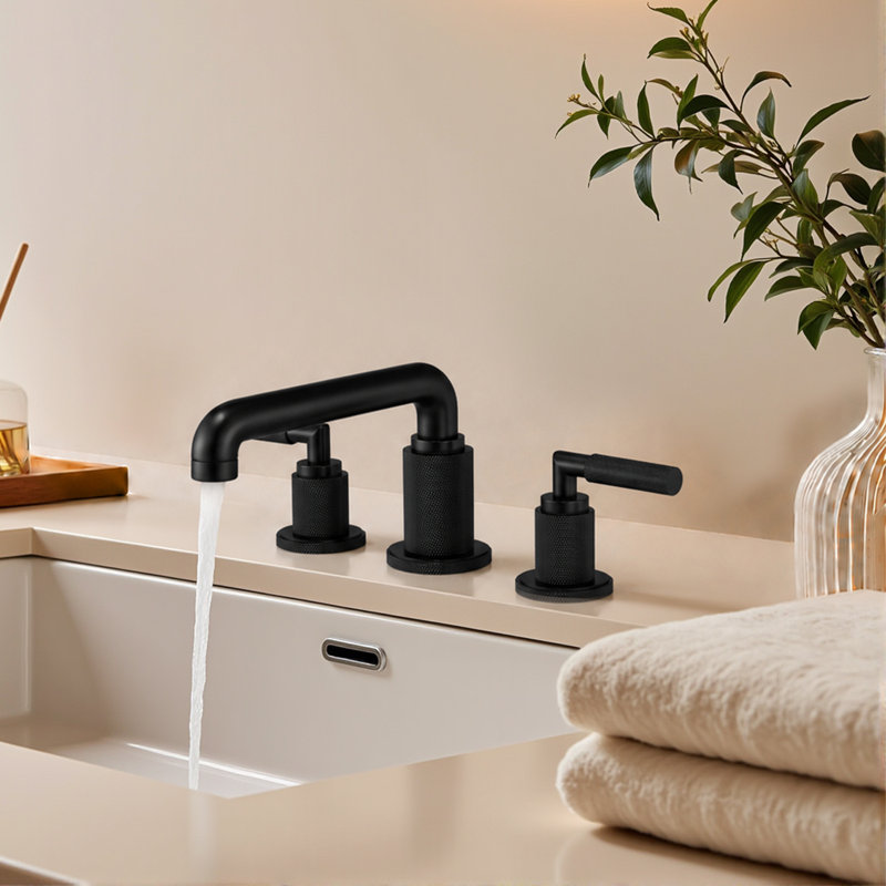 Widespread 2-Handle Bathroom Faucet, Matte Black
