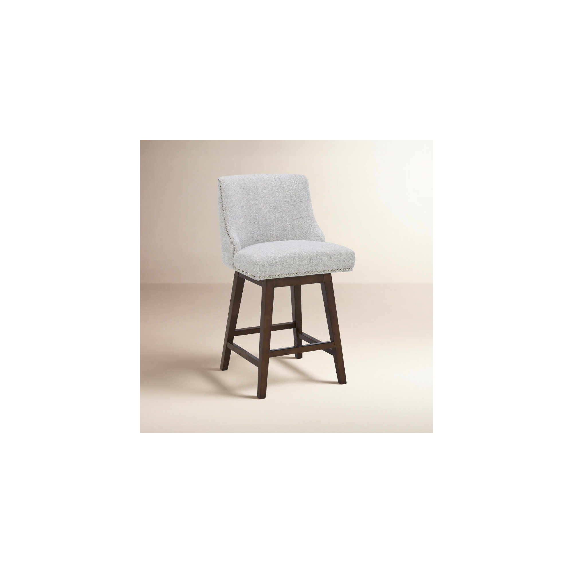 Orbay Swivel 26" Counter Stool, Gray Heathered