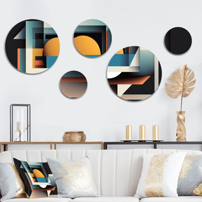 Abstract Wall Decor on Metal