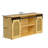 58" Farmhouse TV Stand for 65 Inch TV, Entertainment Center with Sliding Doors, Media TV Console Table-725689224