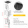 10 - Light Unique Rectangle LED Dimmable Pendant Long Staircase Chandelier
