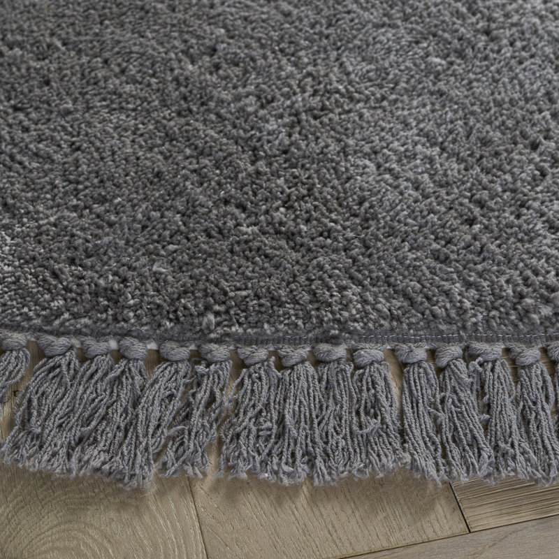 Vermont 575 Hand Tufted Performance Solid Color Rug, Round 5'