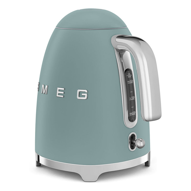 SMEG 50's Retro Style Aesthetic 7-Cup Kettle, Gray