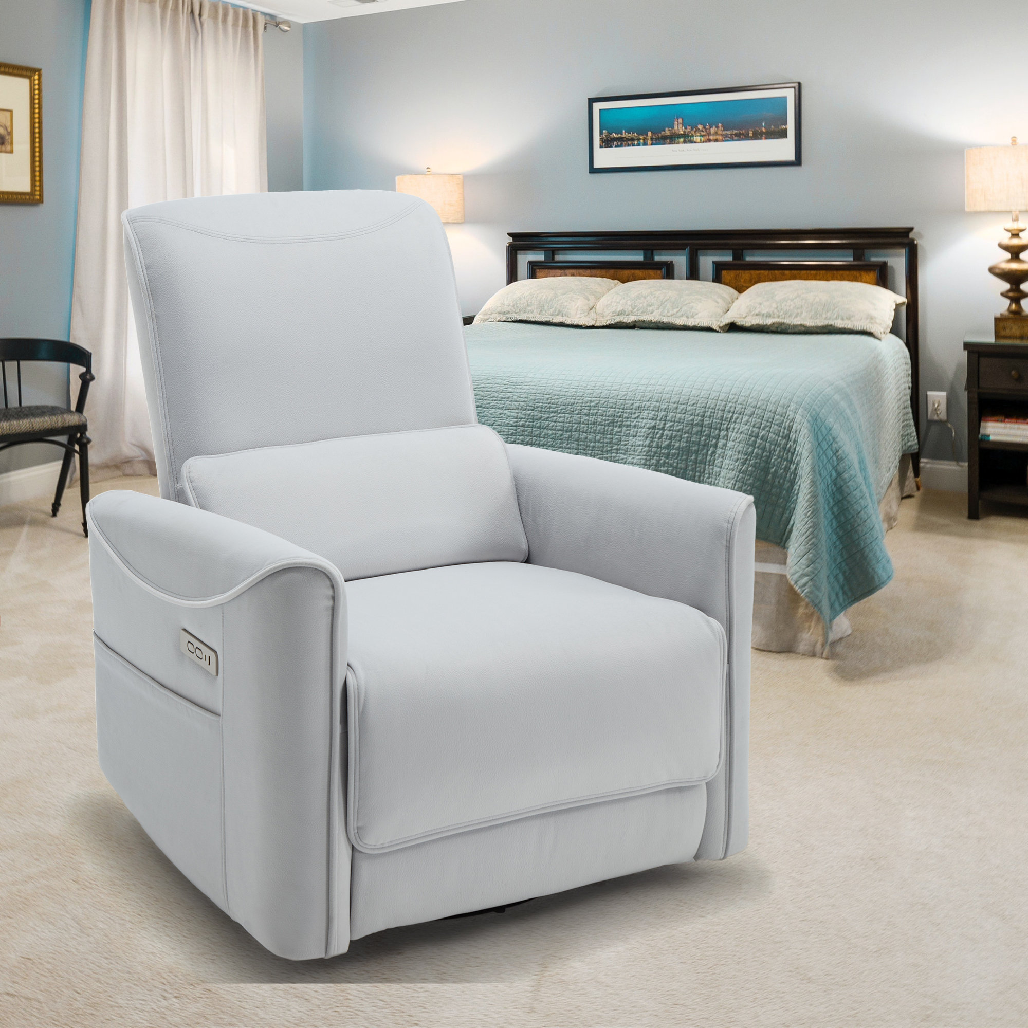 Latitude Run® Jaijuan Upholstered Power Recliner | Wayfair