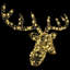 vidaXL Reindeer Head with 140 LEDs 60 cm Acrylic-573063368