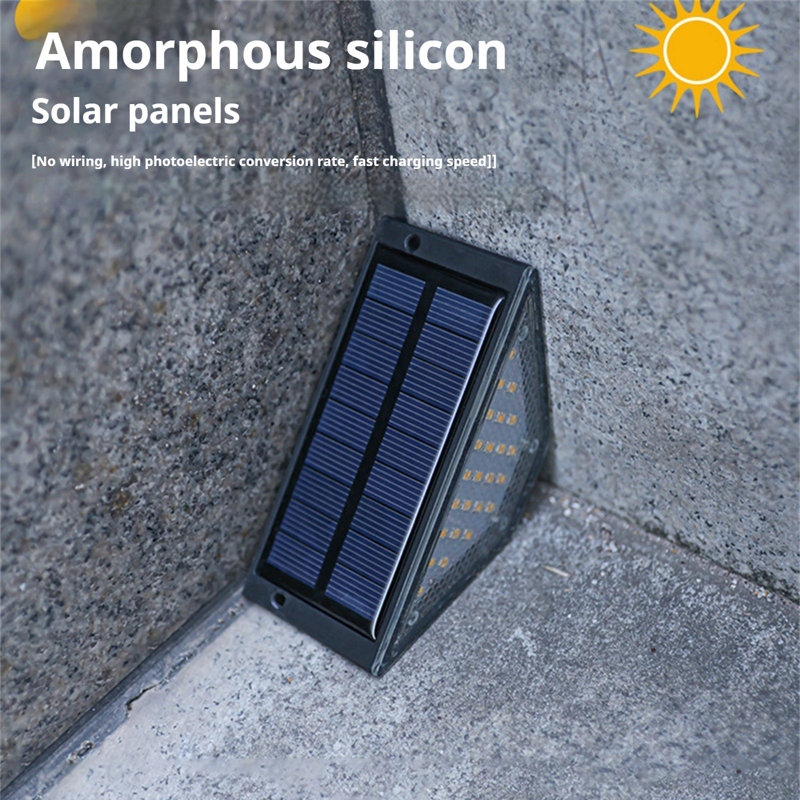 Éclairage pour marches d'escalier à énergie solaire