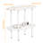 Sofa Coffee Table, Flower Shaped Tea Table, Modern Style End Table, Living Room Centre Minimalist Display Coffee Table with 2-Tier