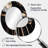 Gold And Black Marble Mirage V - Abstract Oval Decorative Mirror On Metal-264890986