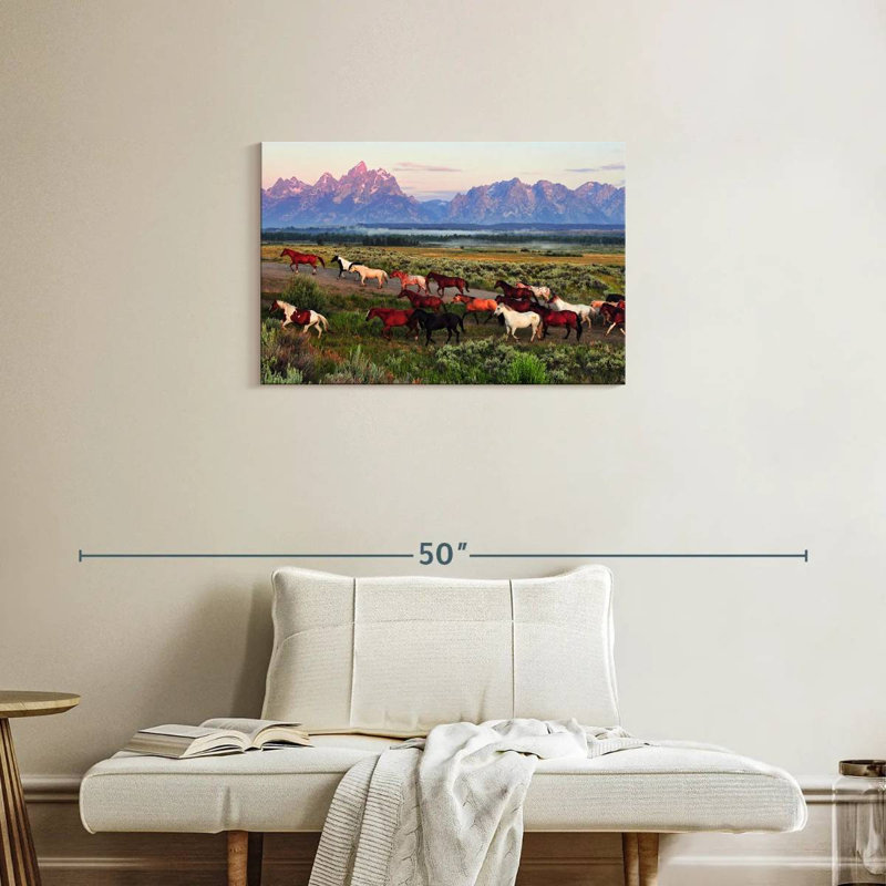 Chevaux de ferme Alvord Teton, H 20 po x l 30 po