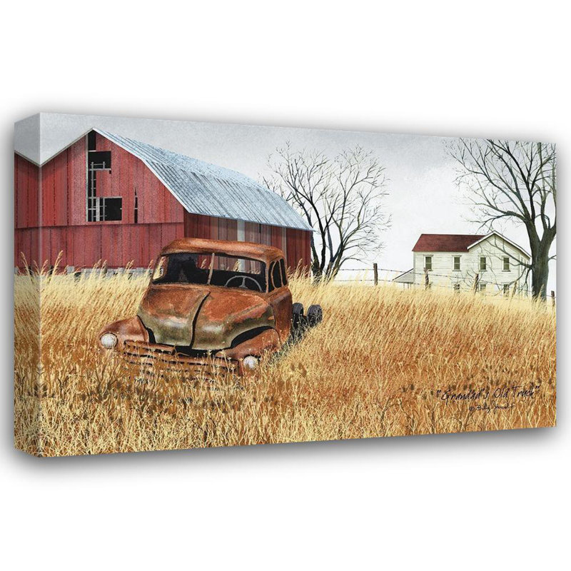 «August Grove® Jacobs, Billy Gallery», art sur toile «Granddads Ole Truck», H 33 po x l 48 po