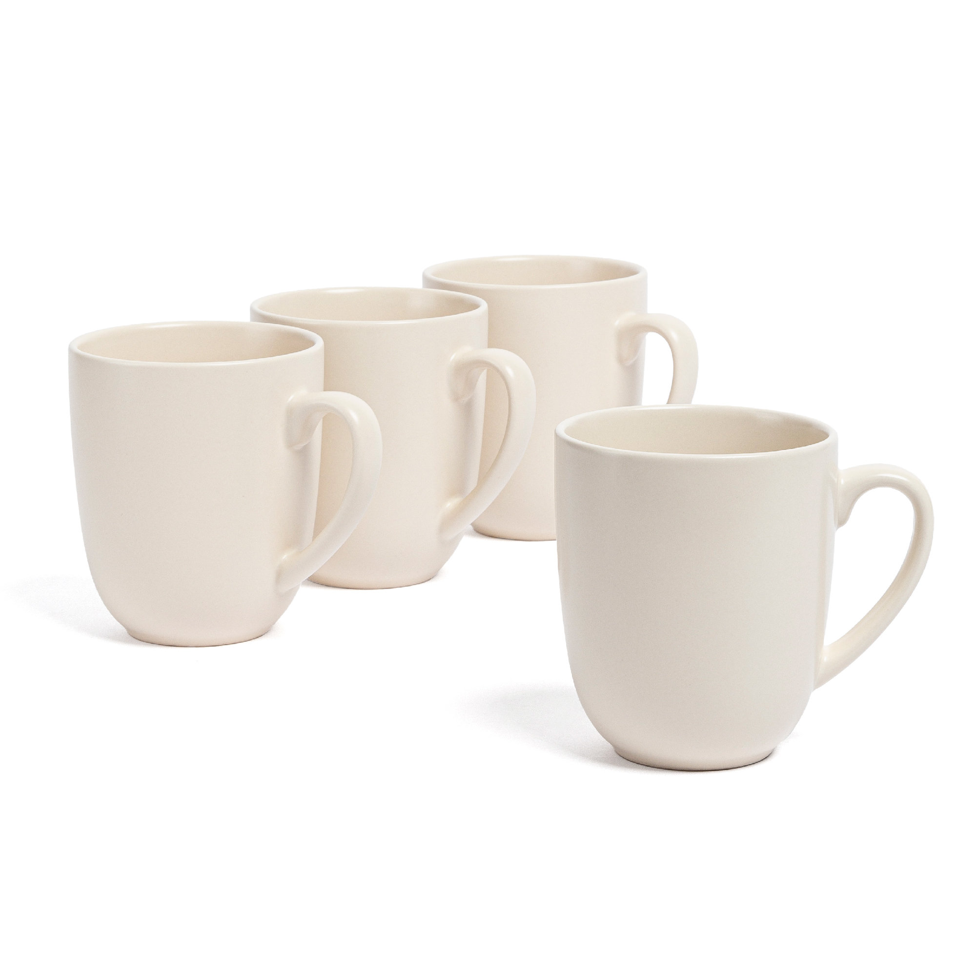 Over & Back over&back Coupe 15oz Semi-Matte Hand-Finished Stoneware Mugs | Wayfair
