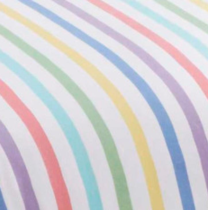 Bluecoast Cotton Striped Duvet Cover Set with Pillowcases Included, Single Duvet Cover - 1 Standard Pillowcase