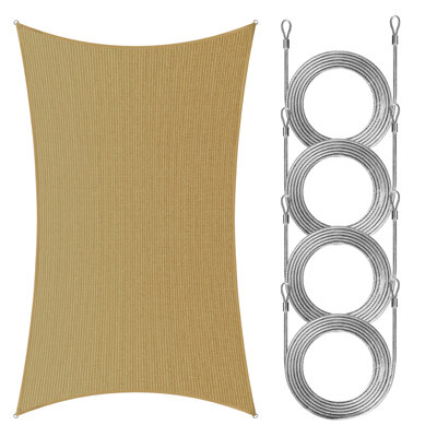 Royal Shade Rectangle Shade Sail With Rope