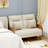 46.5" Upholstered Loveseat Sofa With Rattan Arms-1438480648