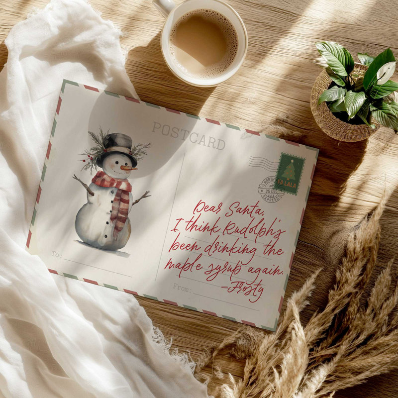 «Frosty’s Little Secret», reproduction d'art, 16 po x 20 po, Sans cadre