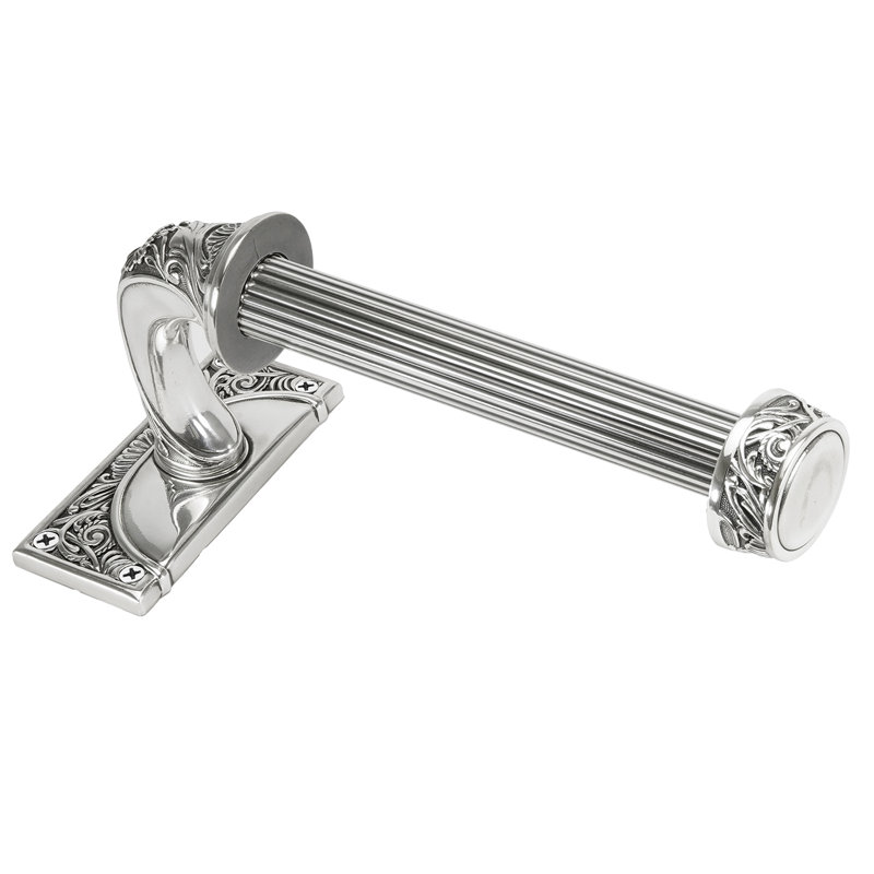 GEORGETOWN TISSUE BAR; BURNISHED SILVER FINISH, Silver
