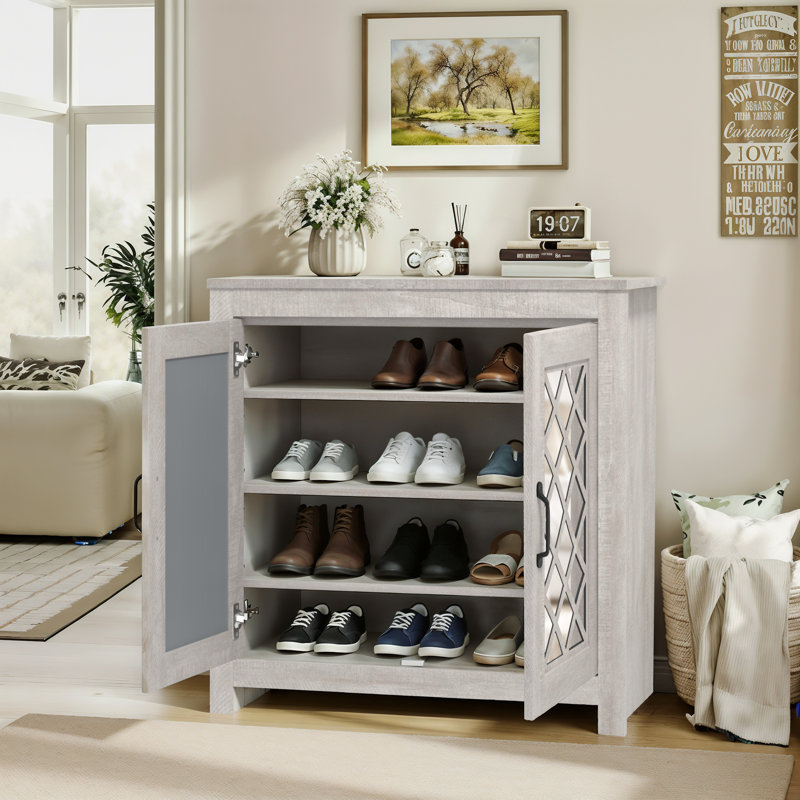 Millicent 12 Pair Shoe Storage Cabinet