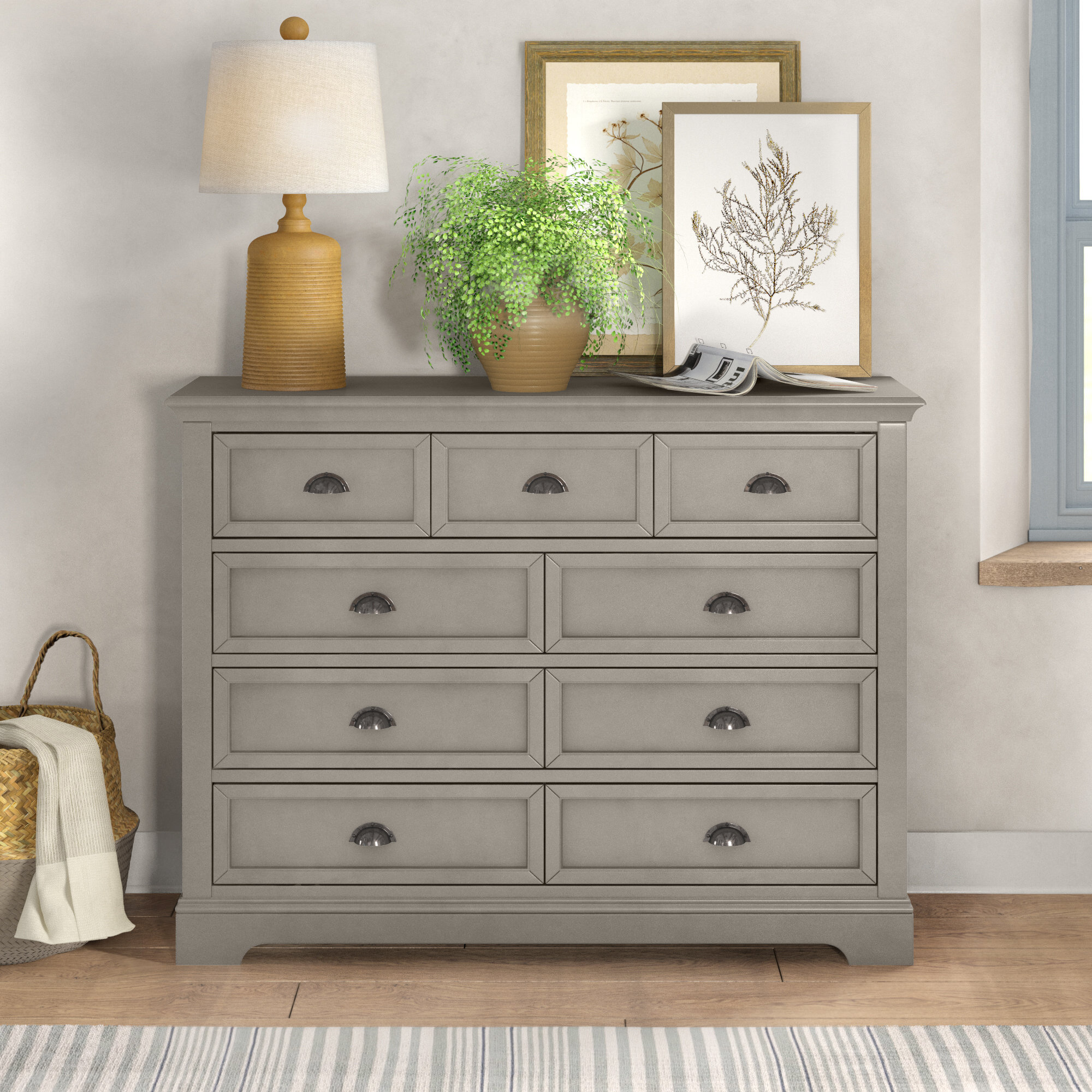 Greyleigh™ Alicea 9 Drawer Double Dresser & Reviews | Wayfair