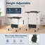Bureau debout à hauteur ajustable sur roulettes, table d'ordinateur portable pliable pour bureau de chambre à coucher-133475688