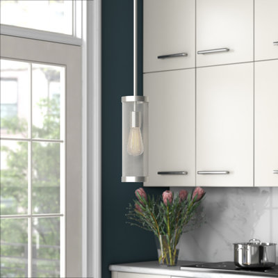 Luminaire suspendu cylindrique à 1 lumière Emilia
