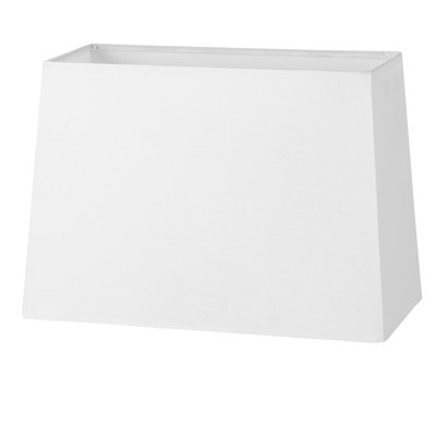 8" H White Rectangle Lampshade