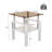 Set Of 2 Modern Tempered Glass Tea Table ,Tempered Glass Tabletop With MDF Layer,Coffee Table,End Table, Square Table For Living Room-1554297296-1554297298
