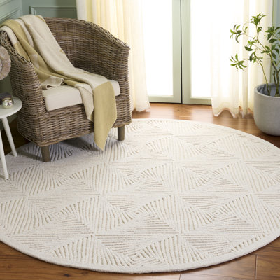 Textural 108 touffeté à la main 80% laine; Tapis à motifs géométriques 20% coton