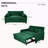 Extra-Large 61-Inch 2-In-1 Fabric Sofa Bed, Double Sofa With Storage Bag, Reinforced Iron Frame, Adjustable Backrest And Cushions, Suitable For Bedrooms, Living Rooms And Outdoor Areas.-903179377