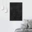 Impression sur toile, motif géométrique noir, vague abstraite, minimaliste, mid-century-119460979-97558766-97558770